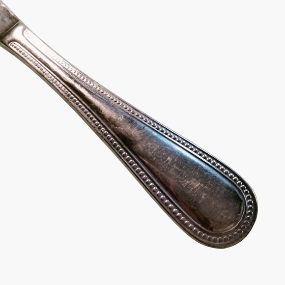 Stainless Steel Beaded Edge Dinner Knife 9 inch Replacement Flatware Lot 7 - Picture 2 of 5